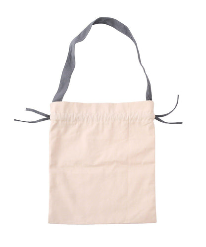 雙色束口托特包