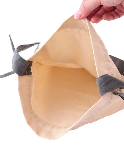 雙色束口托特包