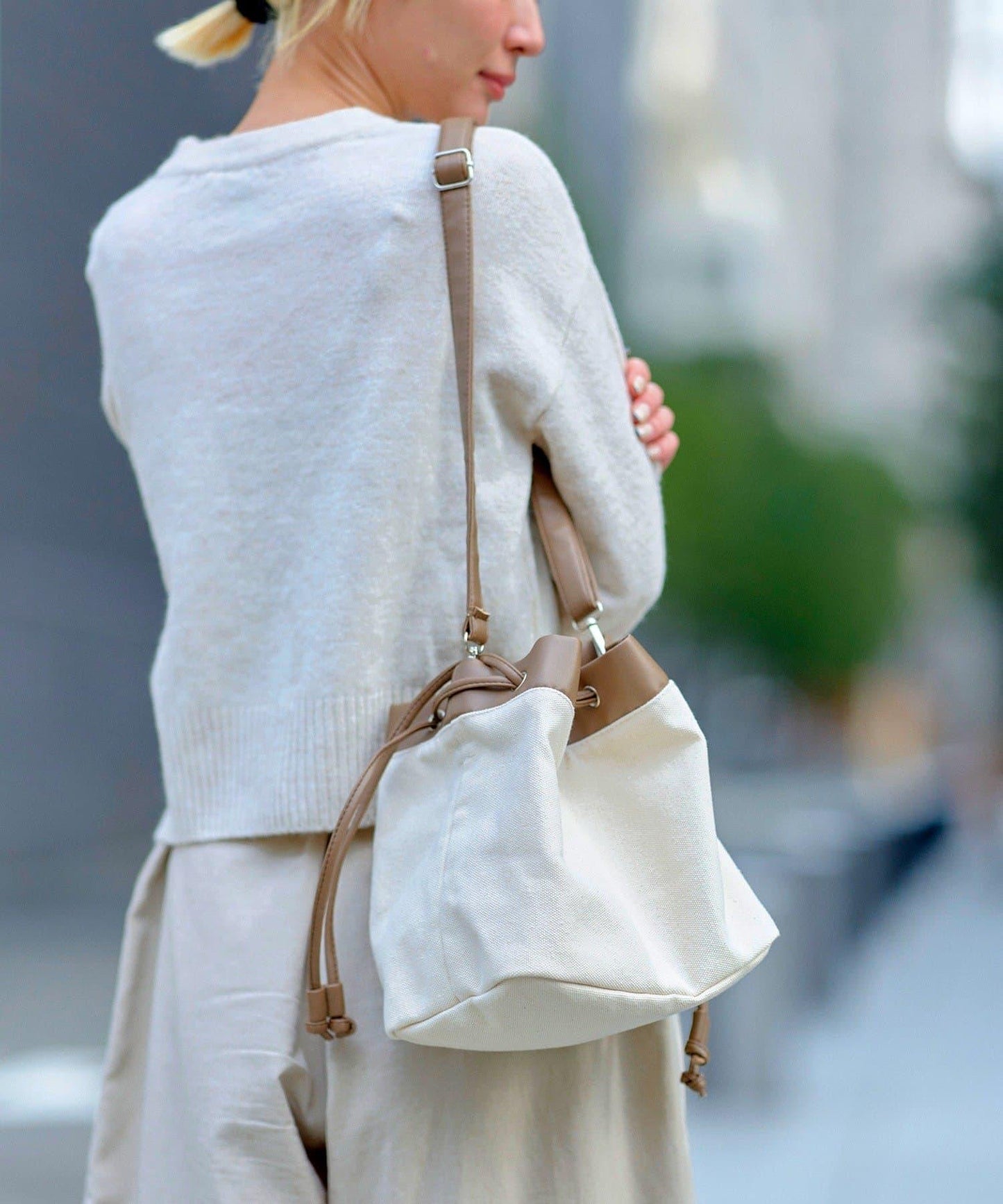 3way束口設計 Drawstring Bag_071 束口包 S.blanc