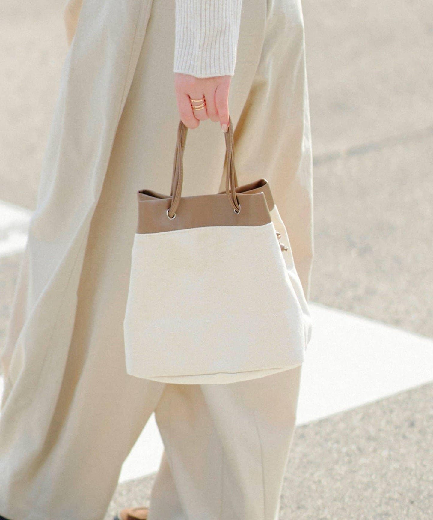 3way束口設計 Drawstring Bag_071 束口包 S.blanc