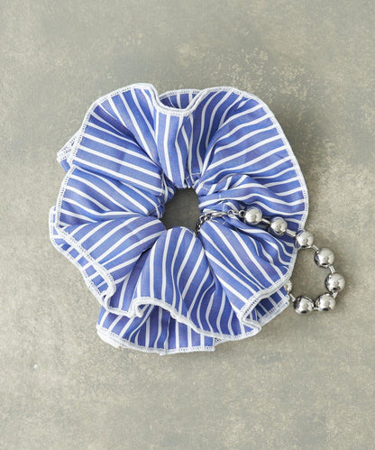 lil 鏈條裝飾 條紋 髮圈