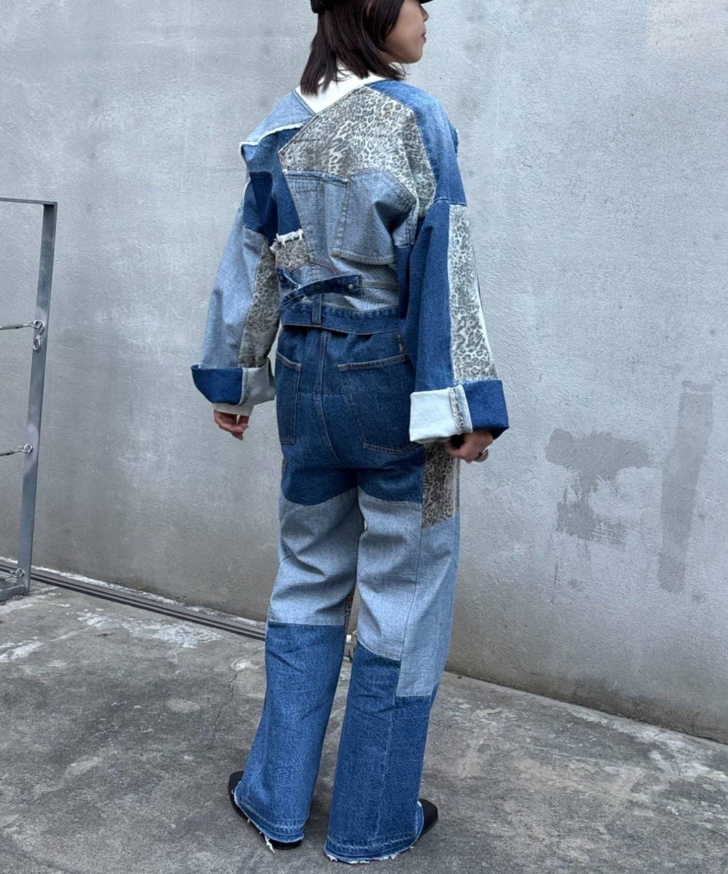 牛仔拼接短款夾克（展示會款）