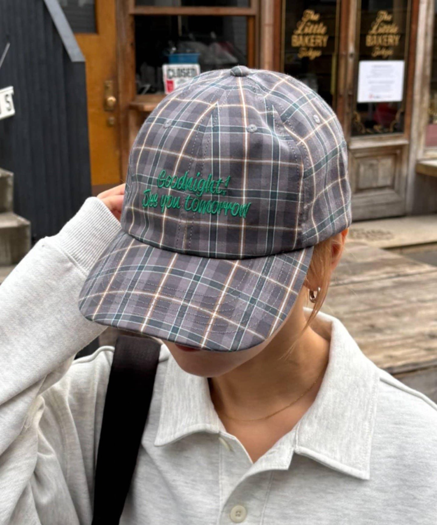 UNISEX 格紋Logo棒球帽