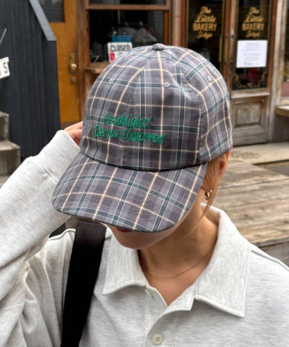 UNISEX 格紋Logo棒球帽