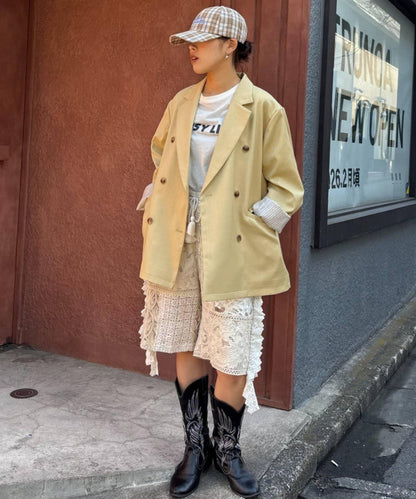 UNISEX 格紋Logo棒球帽