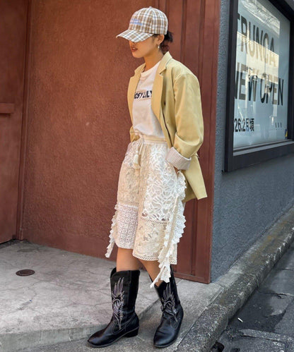 UNISEX 格紋Logo棒球帽