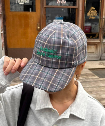 UNISEX 格紋Logo棒球帽