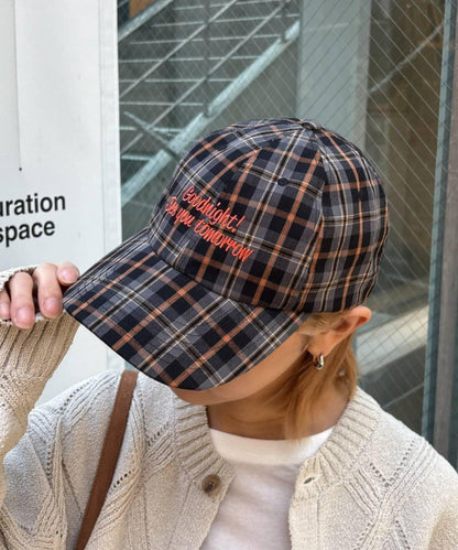 UNISEX 格紋Logo棒球帽