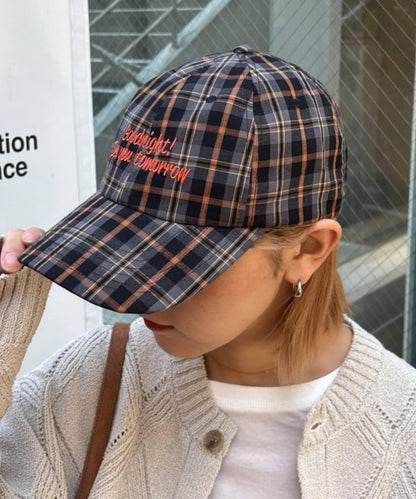 UNISEX 格紋Logo棒球帽