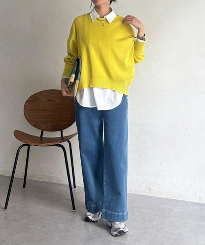 疊穿設計 針織套頭衫