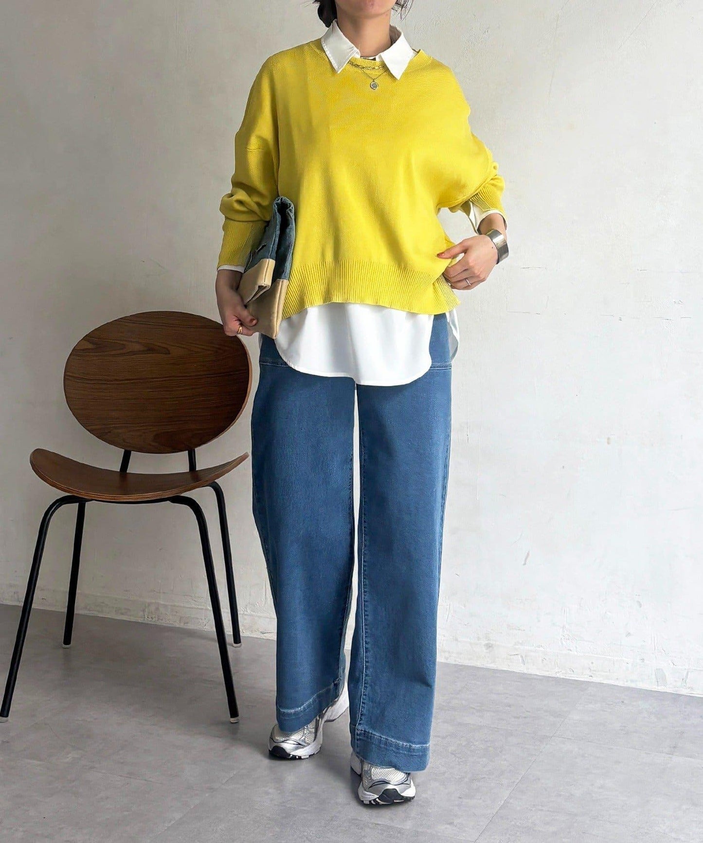 疊穿設計 針織套頭衫