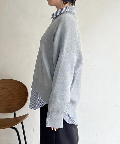 疊穿設計 針織套頭衫