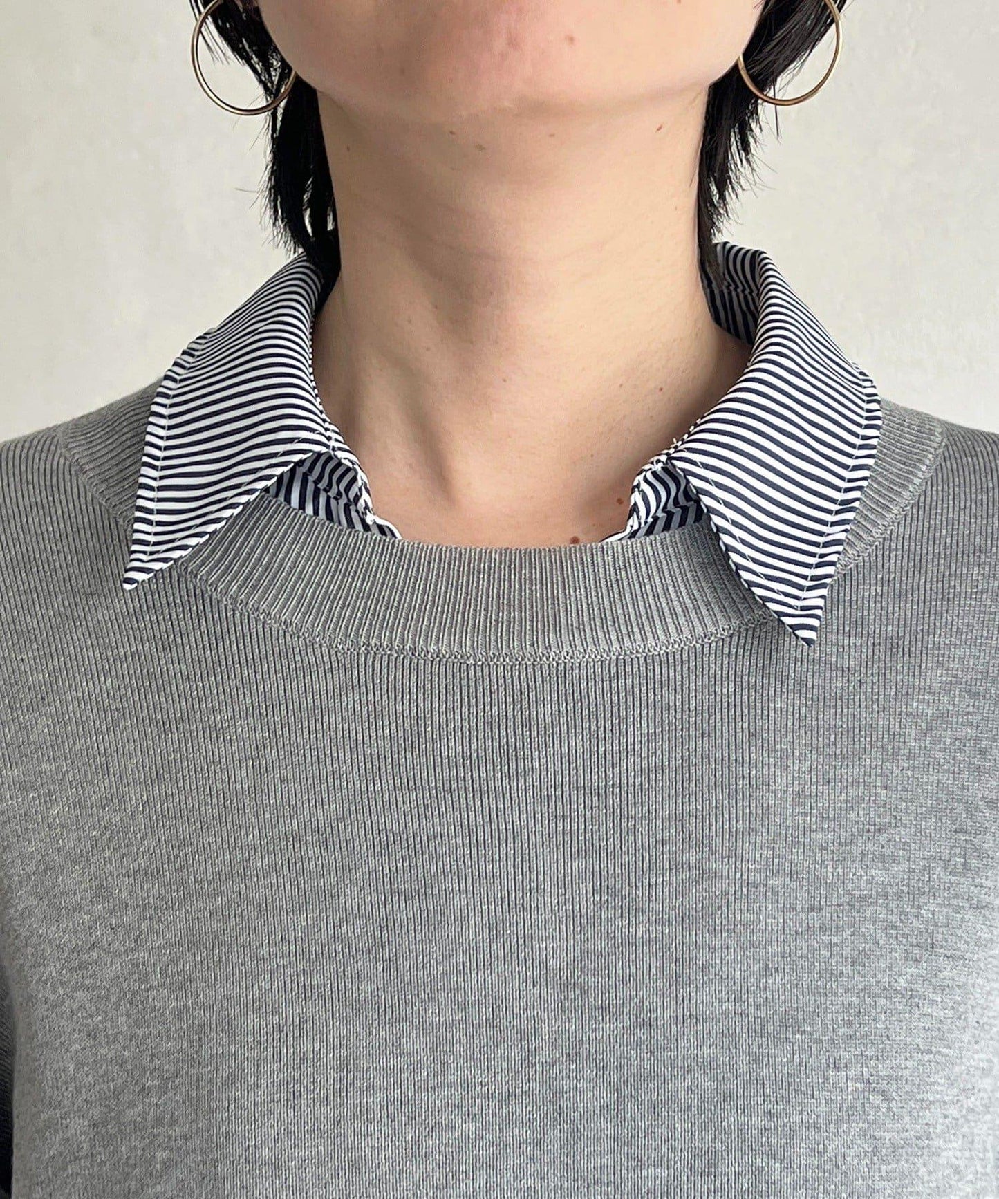 疊穿設計 針織套頭衫