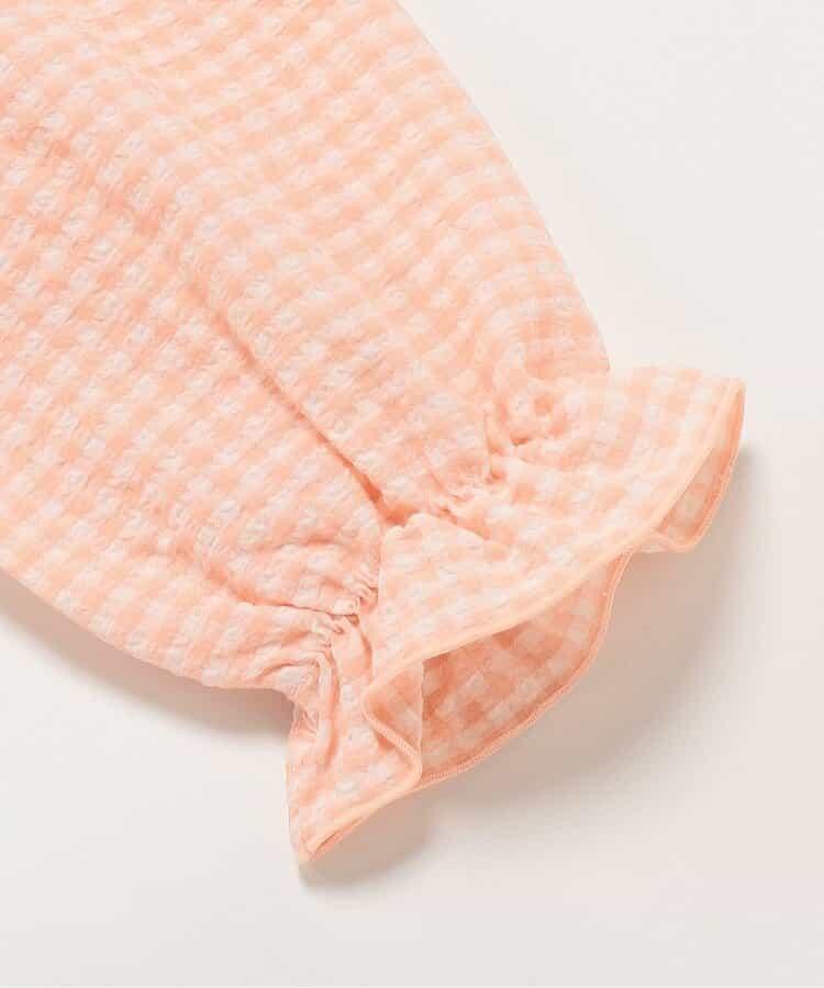 心形抽褶設計 長款襯衫