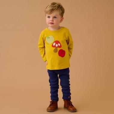 蘑菇圖案 長袖T恤