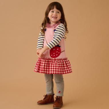 草莓圖案 揹帶裙