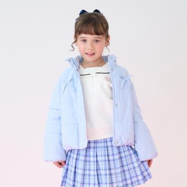 蝴蝶結設計 棉填充 短外套