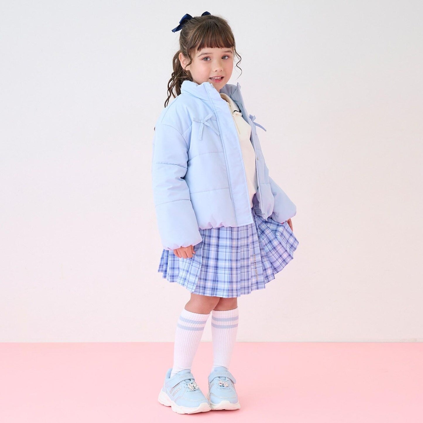 蝴蝶結設計 棉填充 短外套