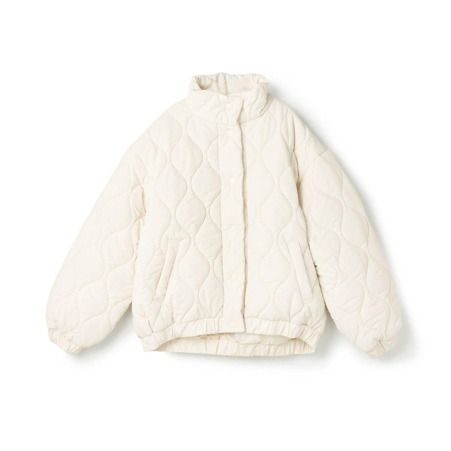 大廓形蓬鬆絎縫 夾克外套