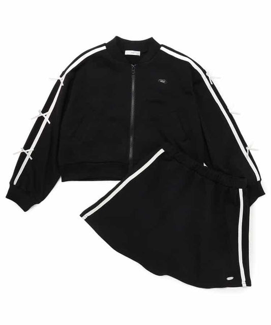 蝴蝶結線條運動套裝