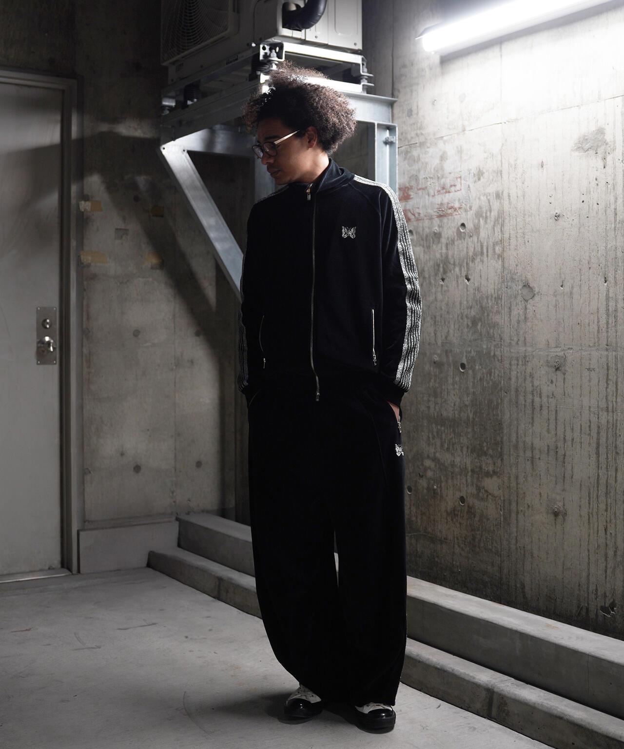 NEEDLES LHP EXCLUSIVE TRACK JACKET C/PE VELOUR BLACK款 運動夾克
