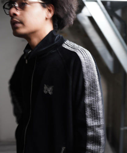 NEEDLES LHP EXCLUSIVE TRACK JACKET C/PE VELOUR BLACK款 運動夾克