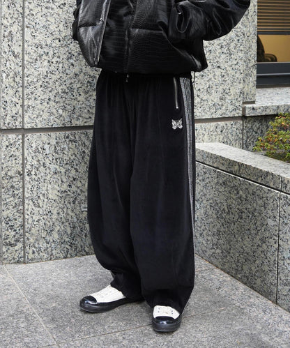 NEEDLES LHP EXCLUSIVE TRACK JACKET C/PE VELOUR BLACK款 運動夾克