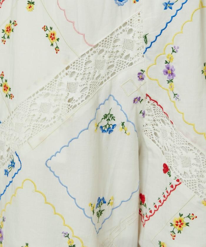 花卉手帕刺繡 褲子