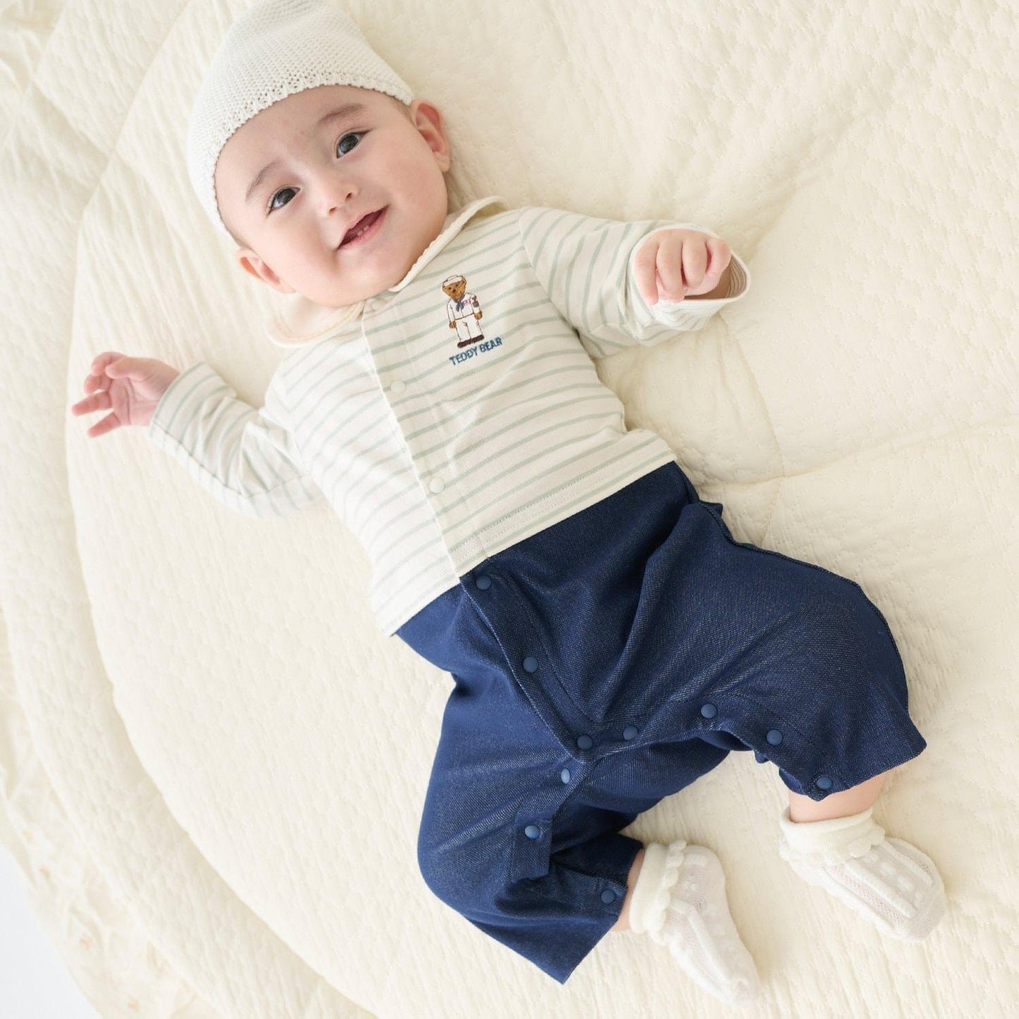 TeddyBear 水手熊圖案 連體衣