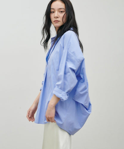 開領設計 長袖襯衫