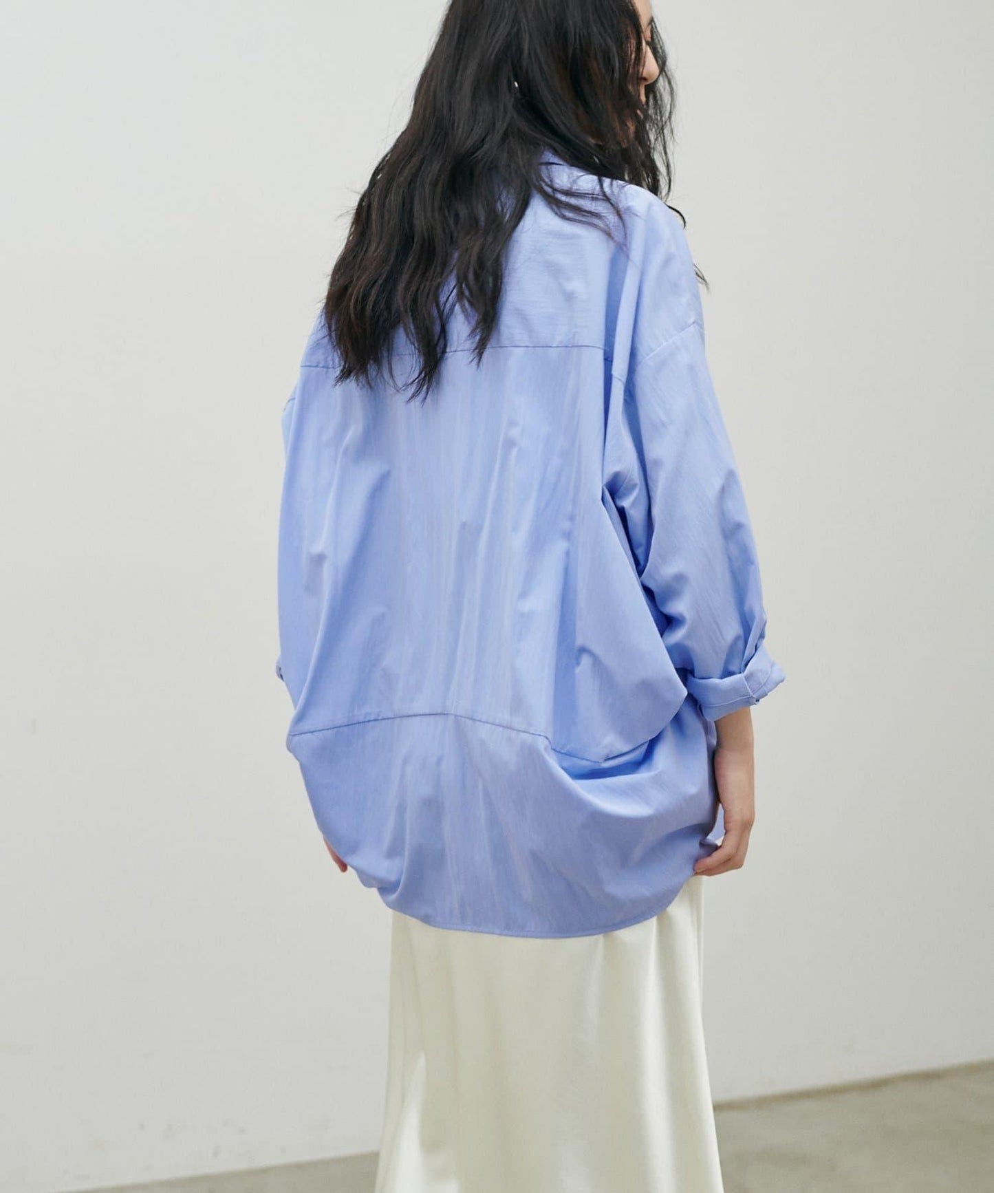 開領設計 長袖襯衫