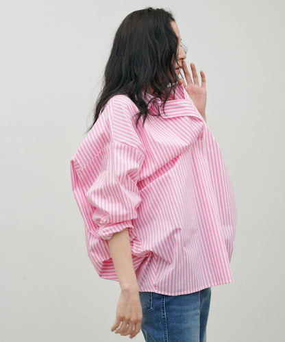 開領設計 長袖襯衫