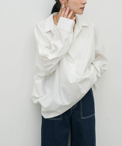 開領設計 長袖襯衫