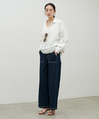 開領設計 長袖襯衫