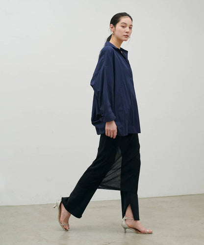 開領設計 長袖襯衫