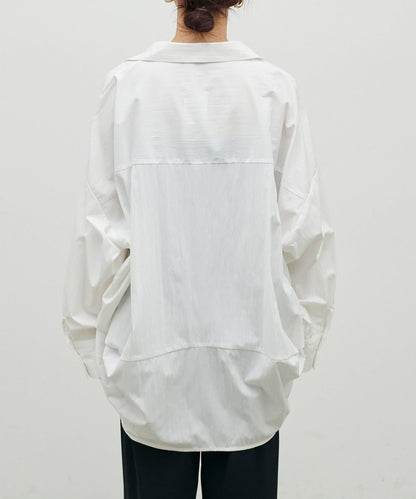 開領設計 長袖襯衫