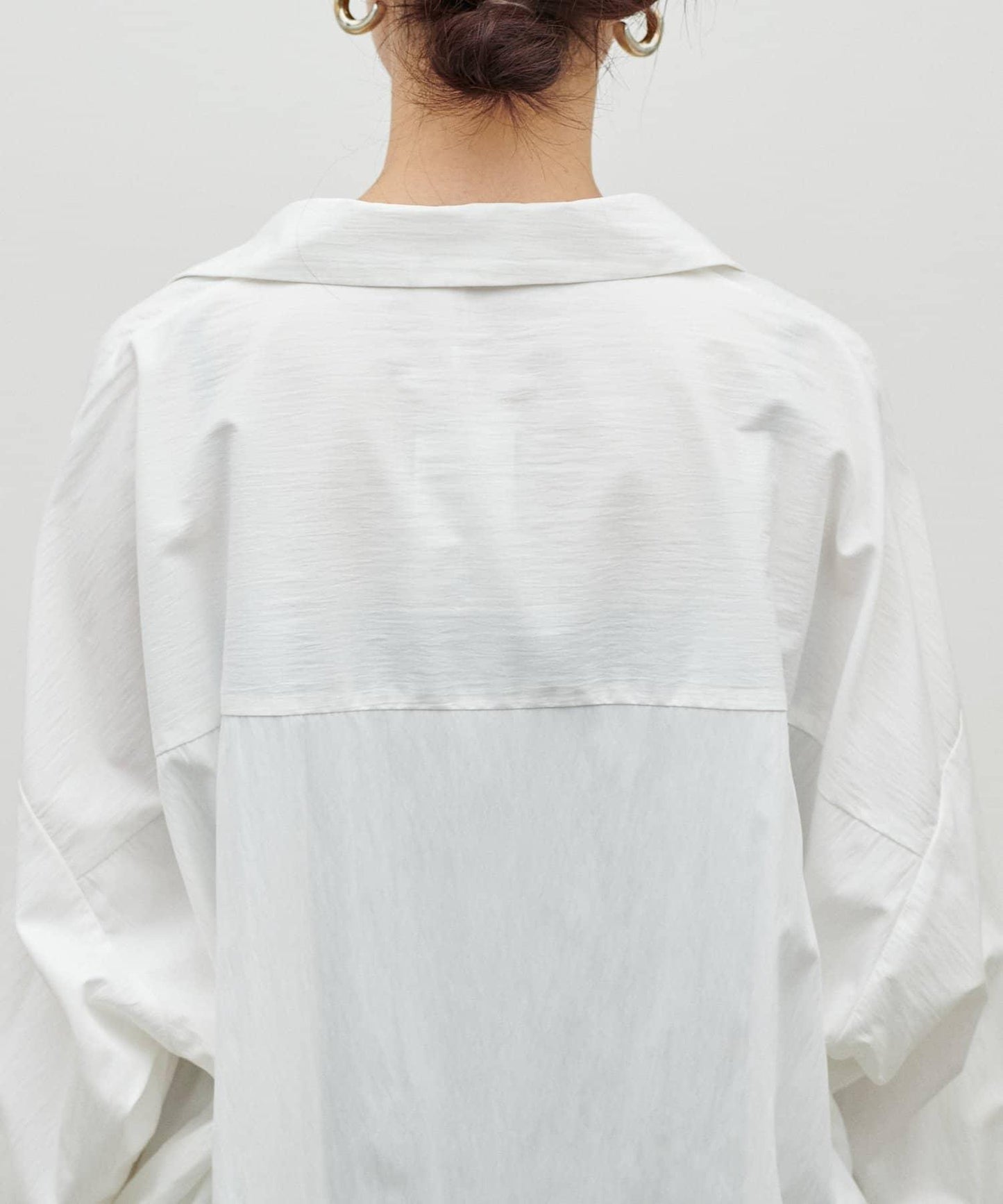 開領設計 長袖襯衫