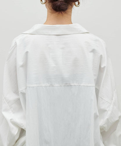 開領設計 長袖襯衫