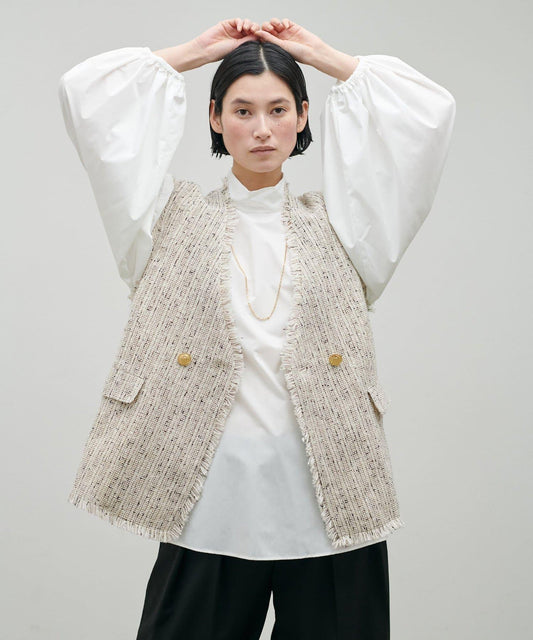 適用禮儀場合 金銀絲流蘇花呢 馬甲