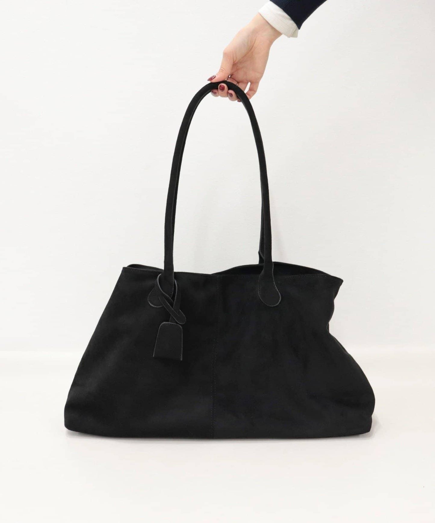 仿麂皮寬大托特包