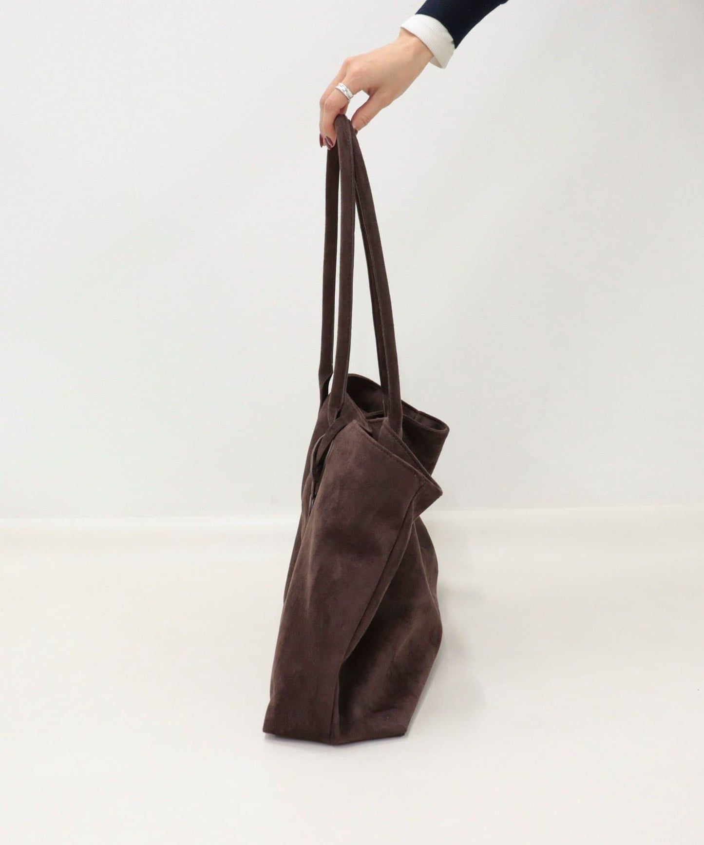 仿麂皮寬大托特包