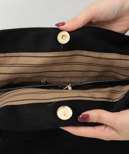 仿麂皮寬大托特包