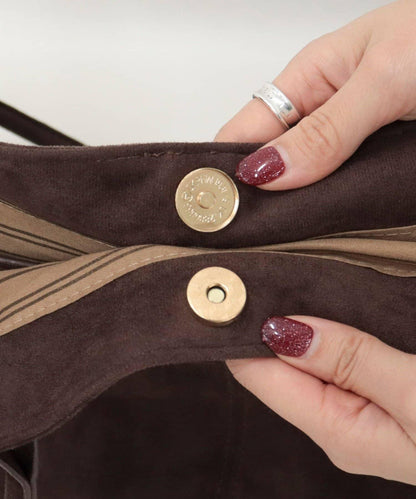 仿麂皮寬大托特包