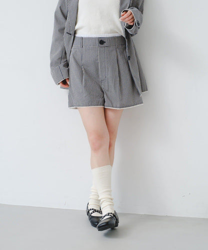 2026春夏目錄 可成套搭配 蕾絲花邊格紋 休閒短褲