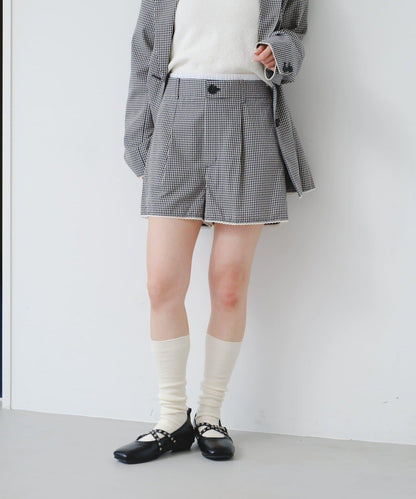 2026春夏目錄 可成套搭配 蕾絲花邊格紋 休閒短褲