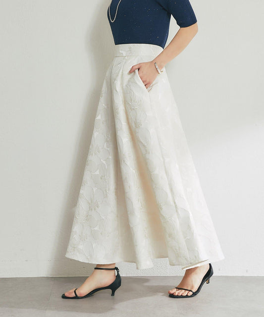 花卉提花半身裙