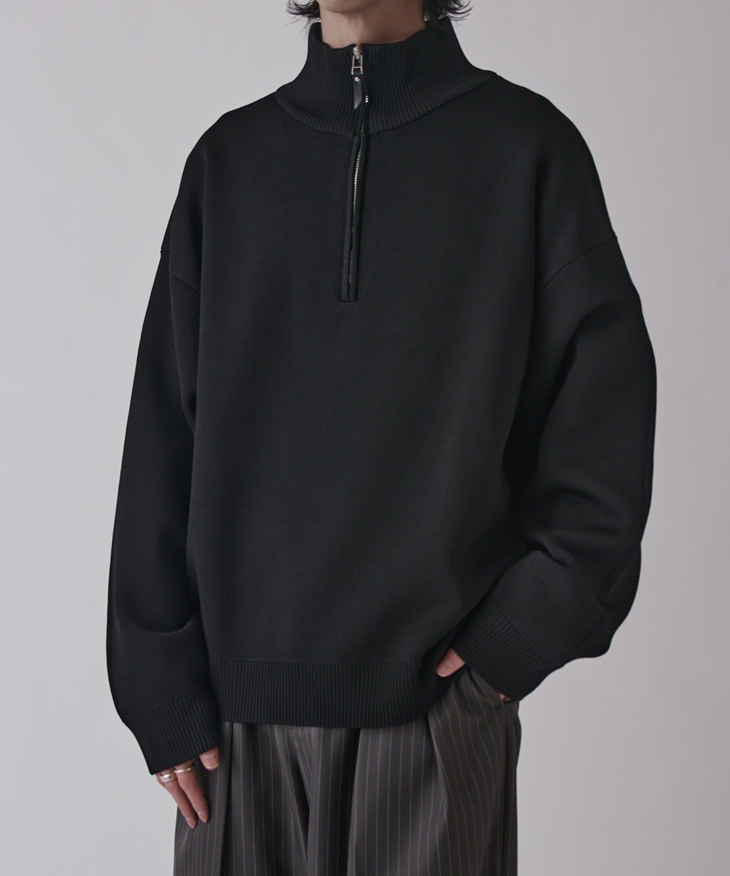 VIS Milano 羅紋半拉鍊上衣