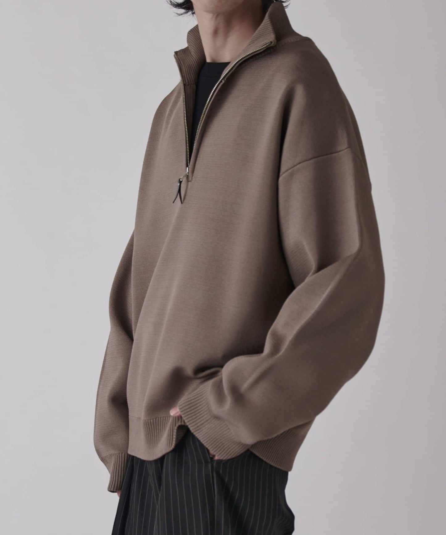 VIS Milano 羅紋半拉鍊上衣