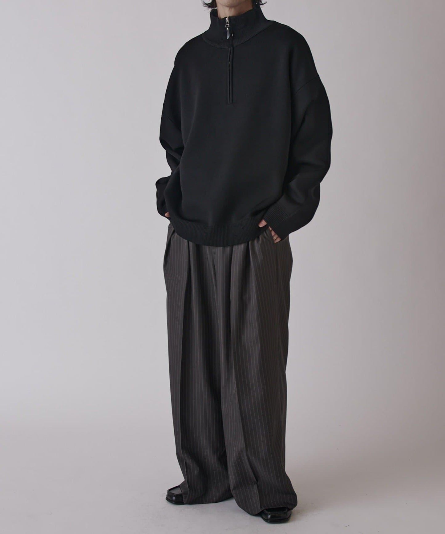 VIS Milano 羅紋半拉鍊上衣