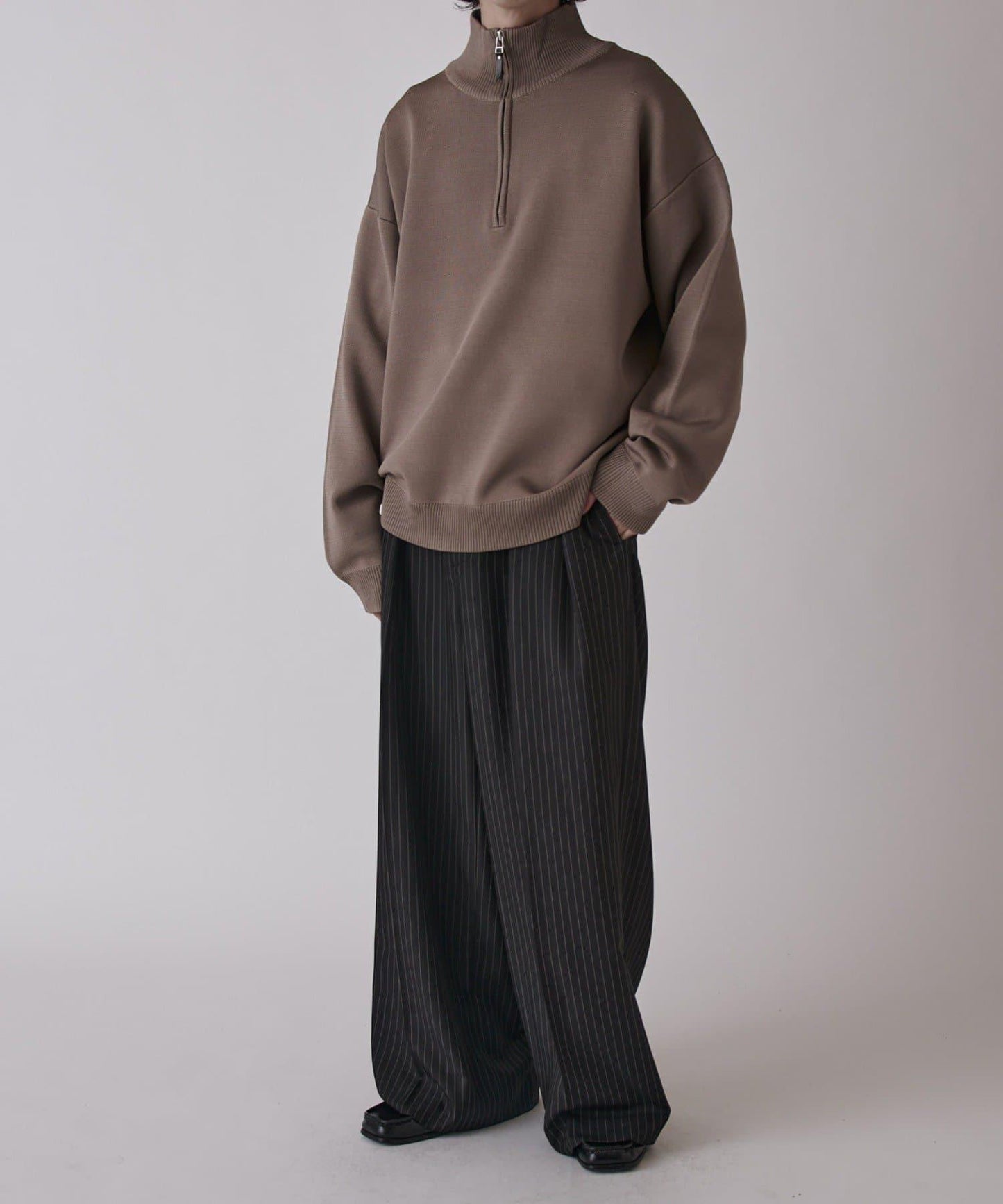 VIS Milano 羅紋半拉鍊上衣